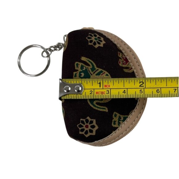 Elephant Print Coin Purse With Keychain - Picture 8 of 8